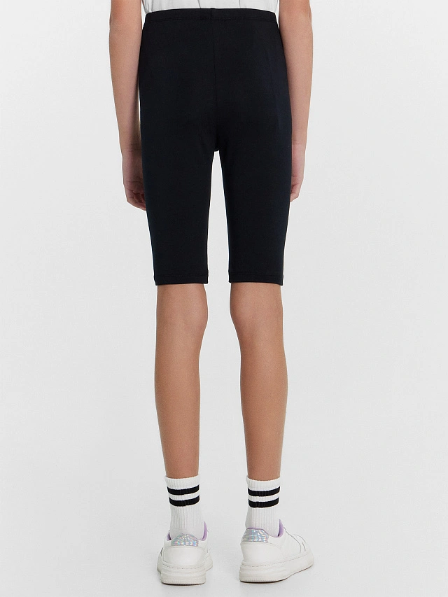 Шорты-велосипедки черные для девочек - 3