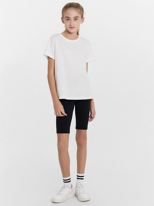 Шорты-велосипедки черные для девочек - 4