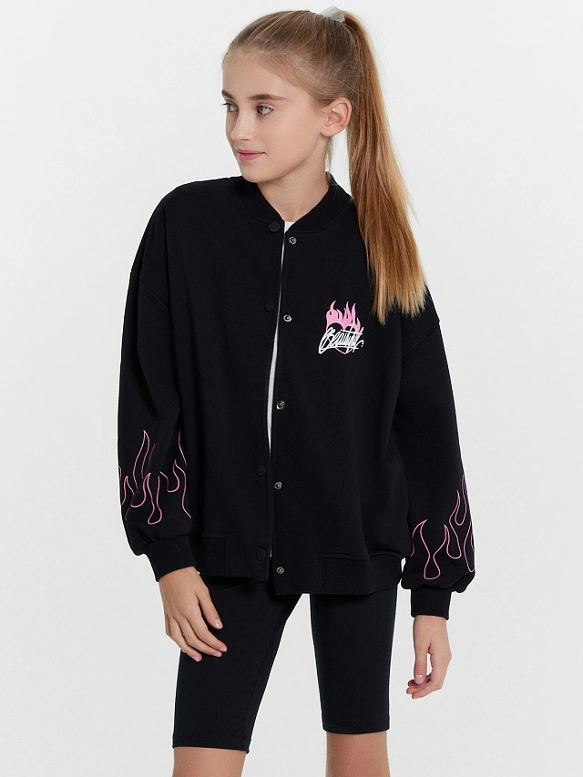 Шорты-велосипедки черные для девочек - 6