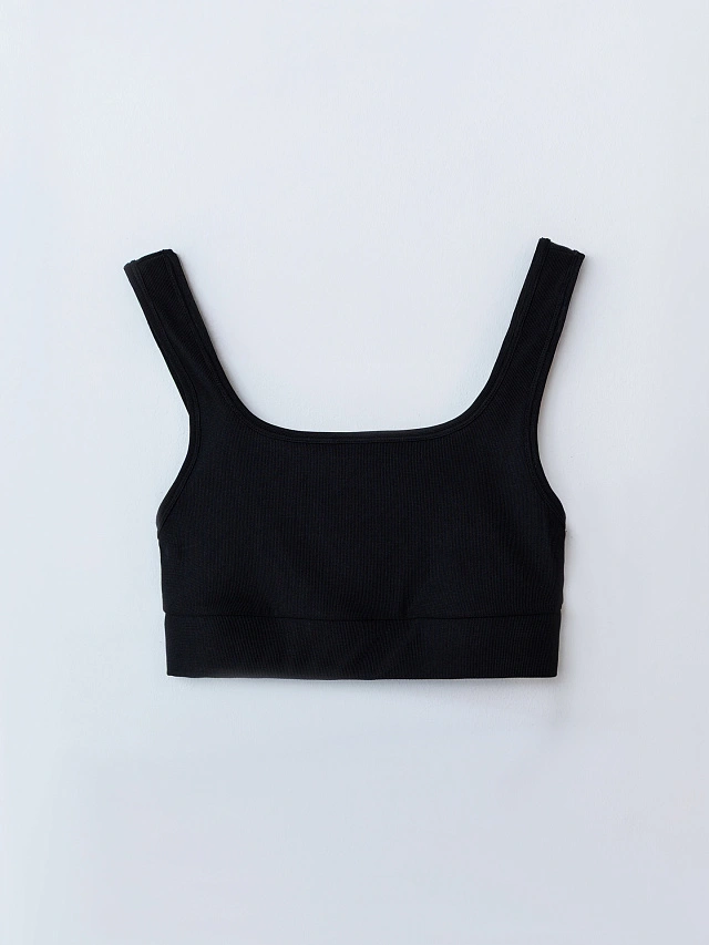 Топ женский спортивный черный - 10