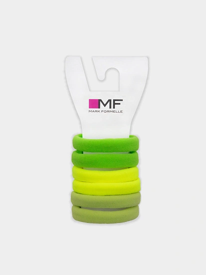 картинка Резинки для волос ( 6 шт. ) в зеленых оттенках от магазина Одежда+