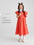 Платье для девочек красное нарядное