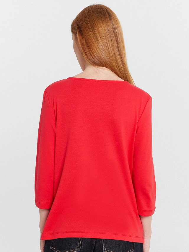 Джемпер женский красного цвета - 2