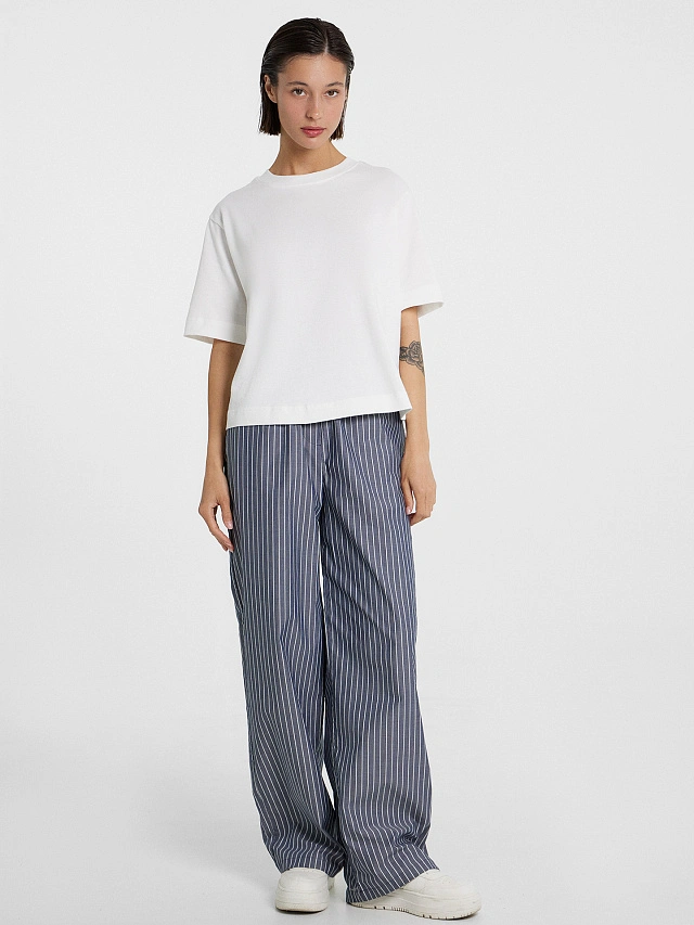 Футболка оверсайз женская белая - 4