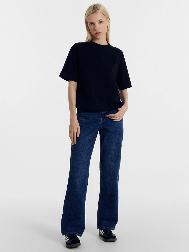 Футболка женская черная - 3