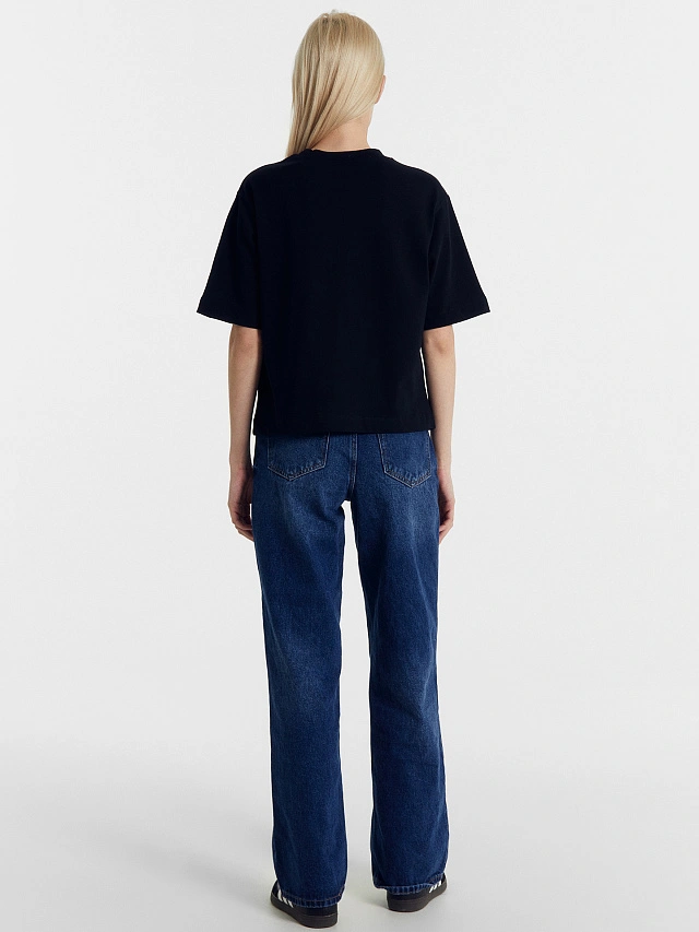 Футболка женская черная - 4