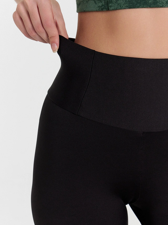Легинсы женские в черном цвете - 4