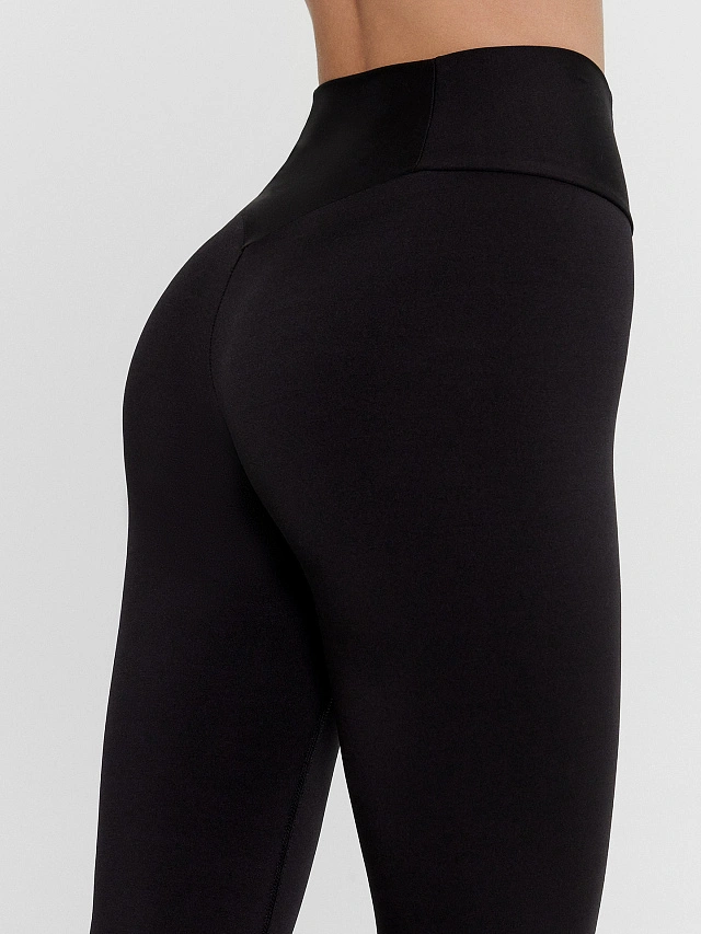 Легинсы женские в черном цвете - 5