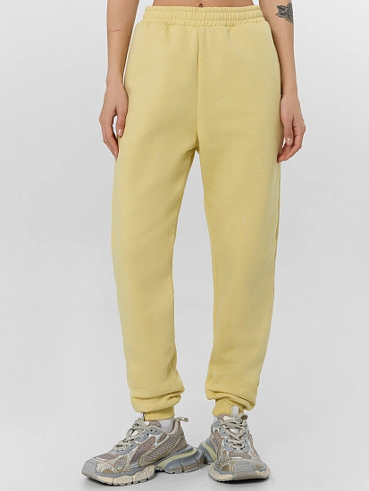 картинка Теплые брюки женские желтые от магазина стильной одежды Mark Formelle