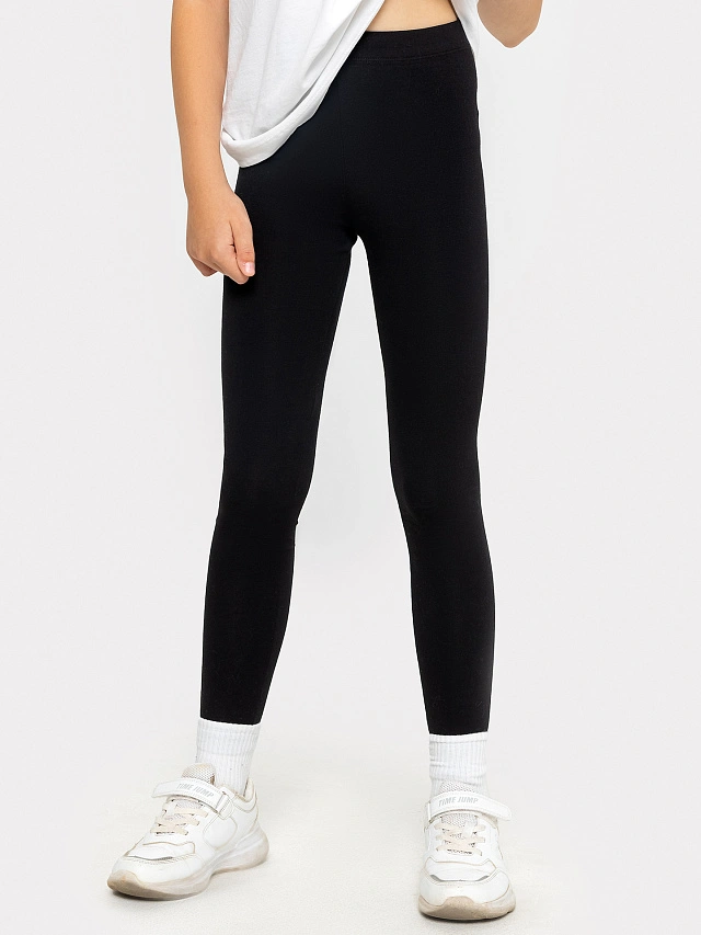 Легинсы для девочек мультипак (2 шт.) в черном цвете - 2
