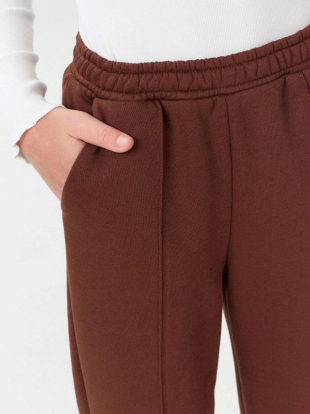 Брюки для девочек в коричневом цвете - 4
