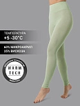 Термо легинсы женские зеленые