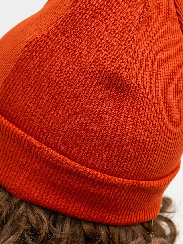 Шапка детская оранжевая - 4