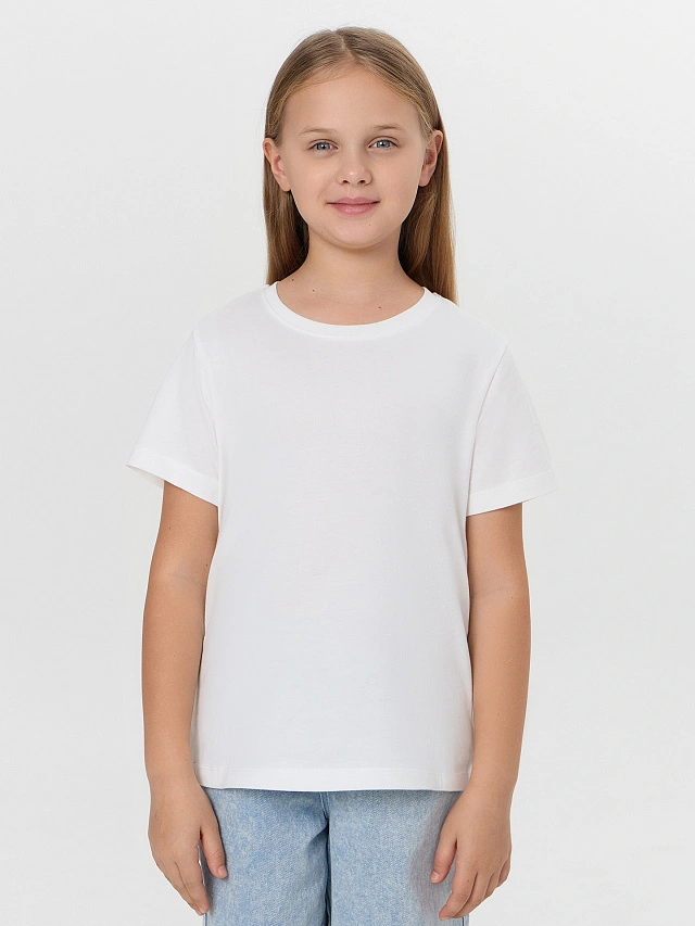 Футболка для девочек мультипак (2 шт.) в белом цвете - 2