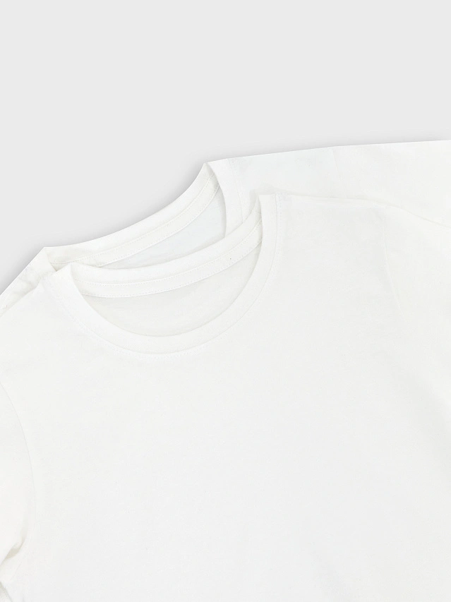 Футболка для девочек мультипак (2 шт.) в белом цвете - 9