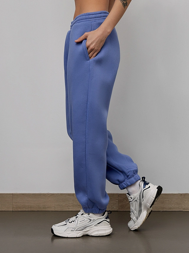 Брюки женские фиолетовые - 4