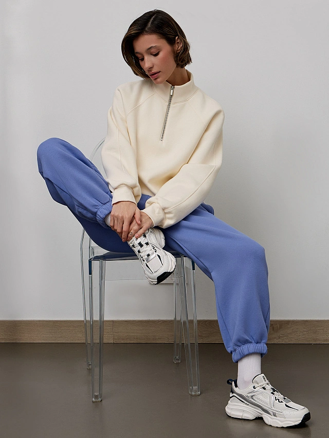 Брюки женские фиолетовые - 12