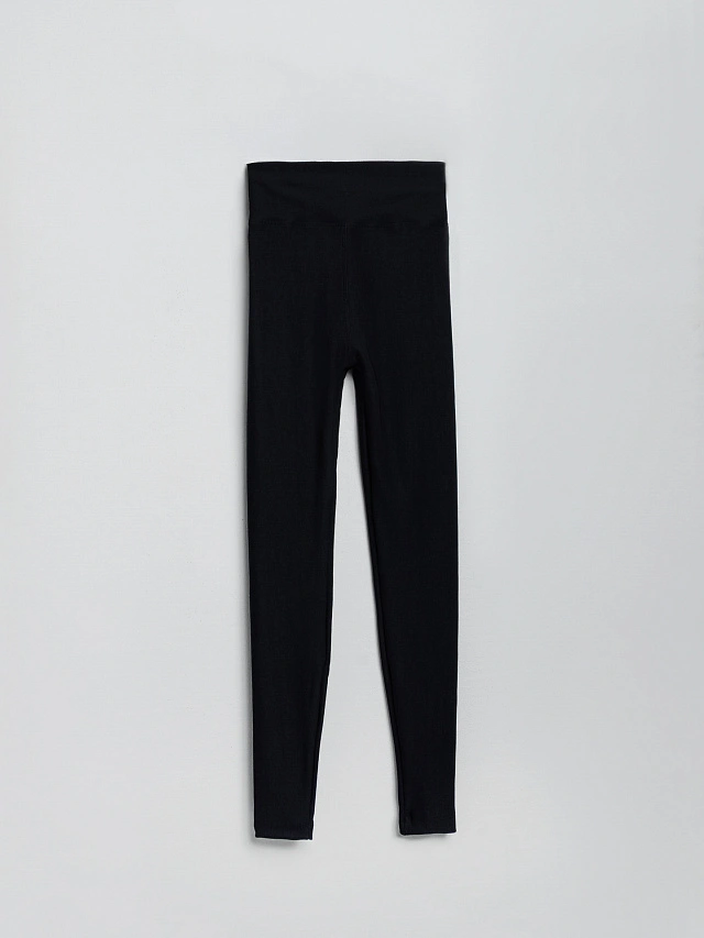 Легинсы спортивные женские черные - 6