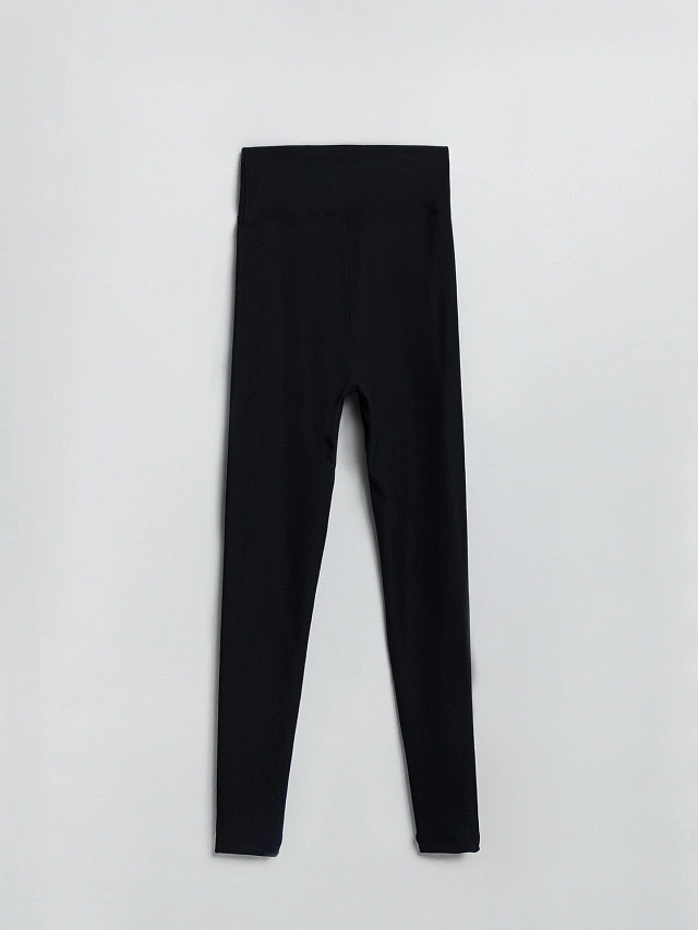 Легинсы спортивные женские черные - 8