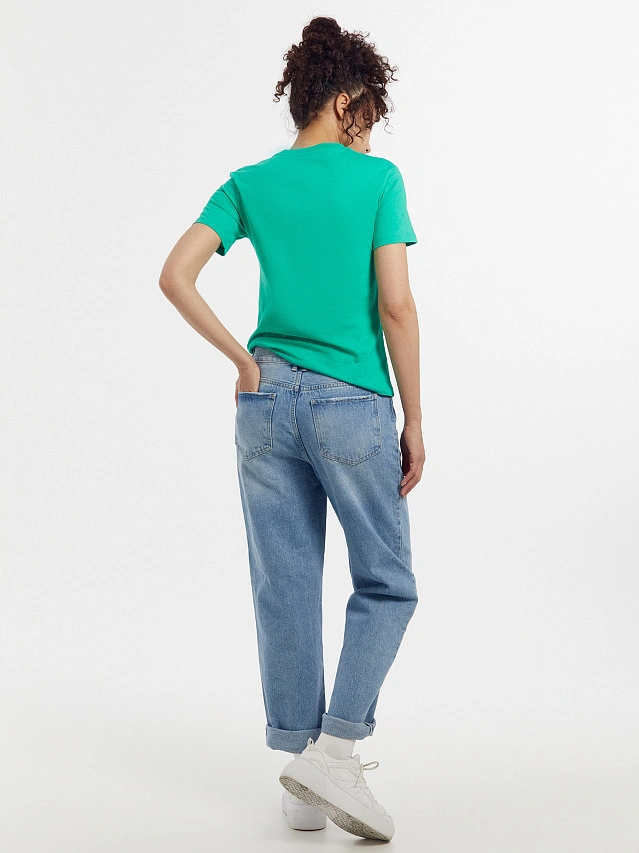 Футболка женская в зеленом цвете - 4