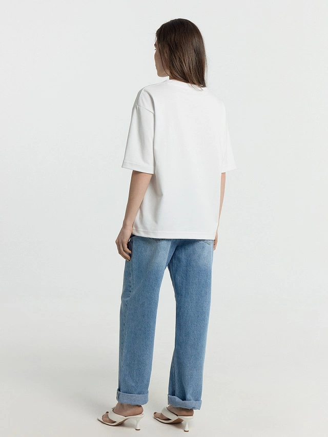 Футболка женская в белом цвете - 4