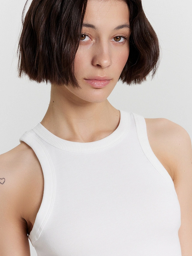 Топ женский в белом цвете - 4