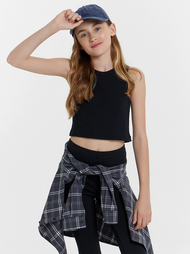 Топ для девочек в черном цвете - 5