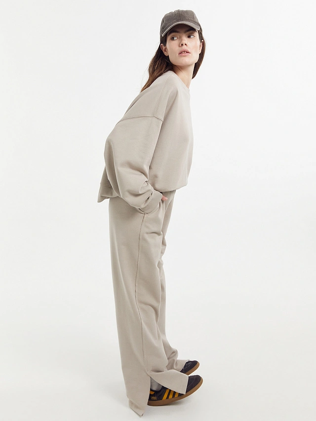 Брюки женские в кофейно-коричневом цвете - 6