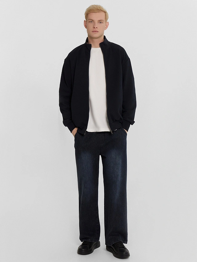 Толстовка мужская в синем цвете - 4