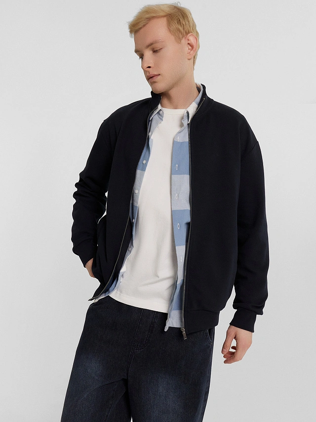 Толстовка мужская в синем цвете - 8