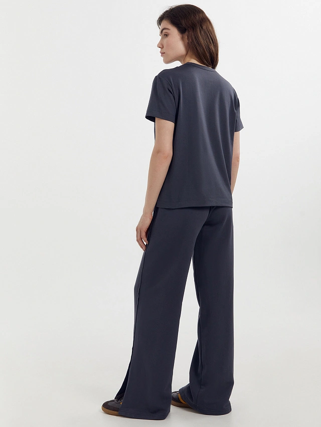 Брюки женские в графитово-сером цвете - 4