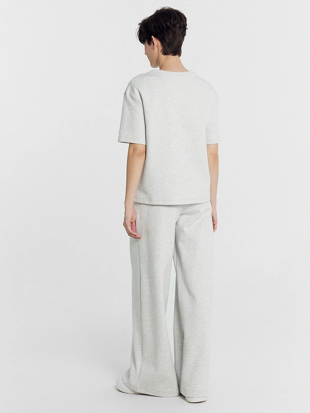 Комплект женский (джемпер, брюки) в сером цвете - 2