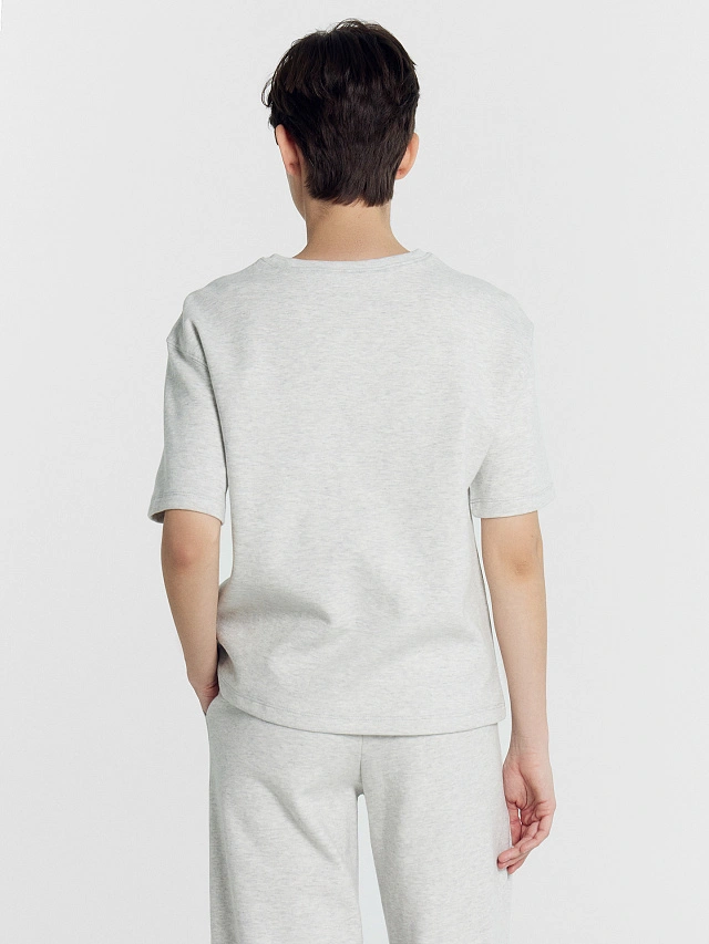 Комплект женский (джемпер, брюки) в сером цвете - 4