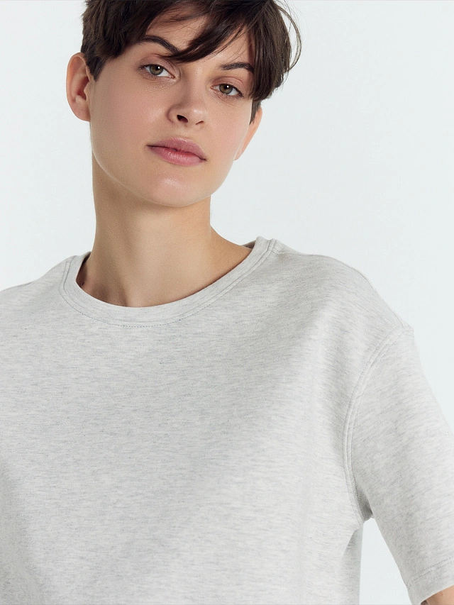 Комплект женский (джемпер, брюки) в сером цвете - 5