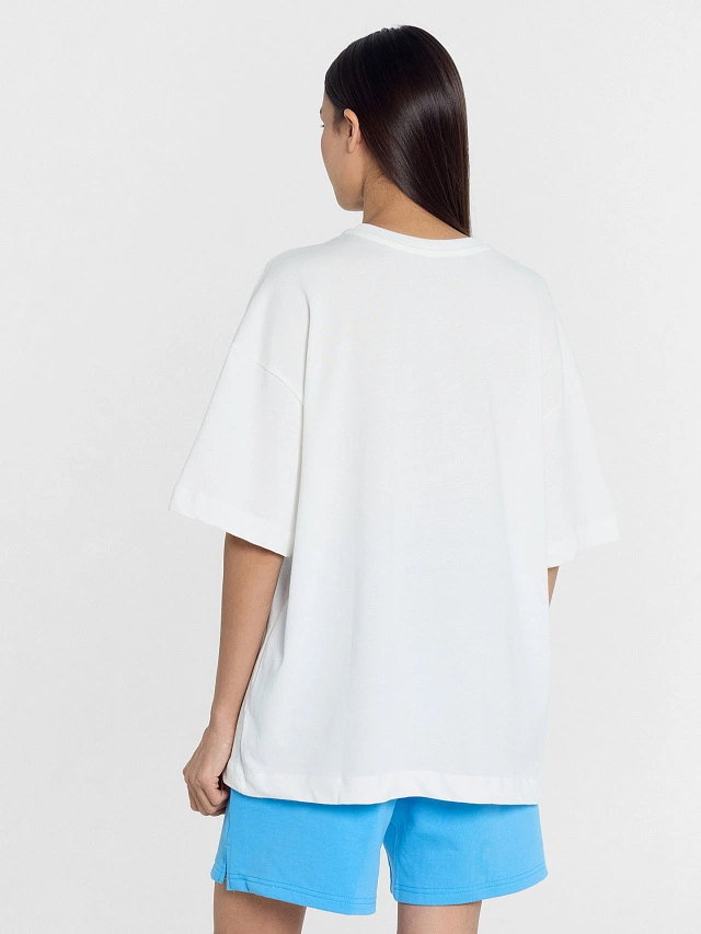 Футболка женская белая с печатью - 2