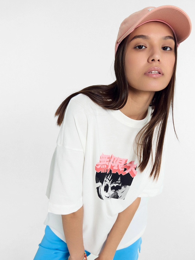 Футболка женская белая с печатью - 5