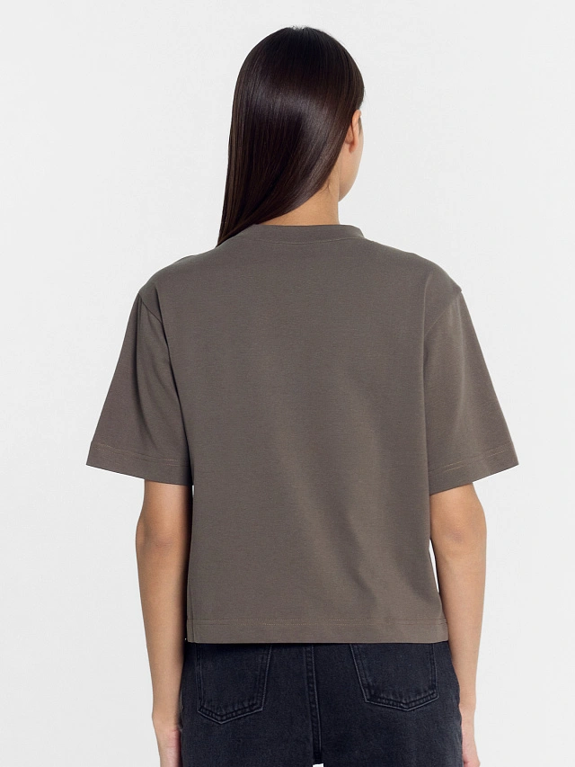 Футболка женская в сером цвете - 2