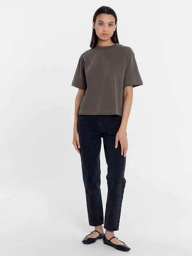 Футболка женская в сером цвете - 3