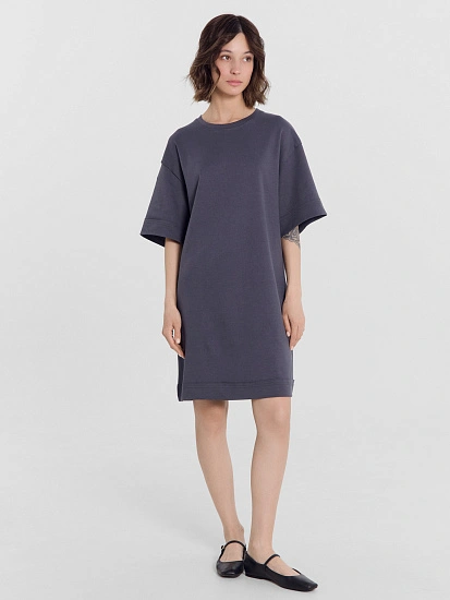 картинка Платье женское в графитово-сером цвете  от магазина стильной одежды Mark Formelle