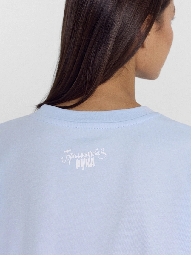 Футболка женская голубая Mark Formelle x Мосфильм - 5