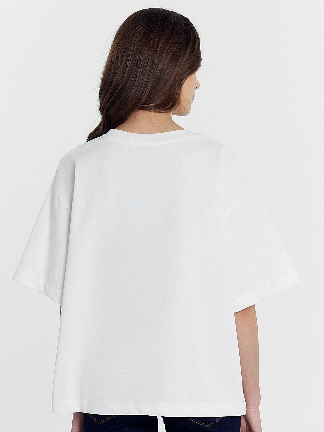 Футболка женская в белом цвете - 2