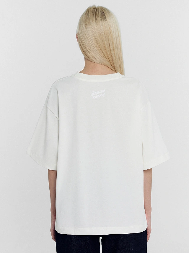 Футболка женская светло-молочная Mark Formelle x Мосфильм - 3