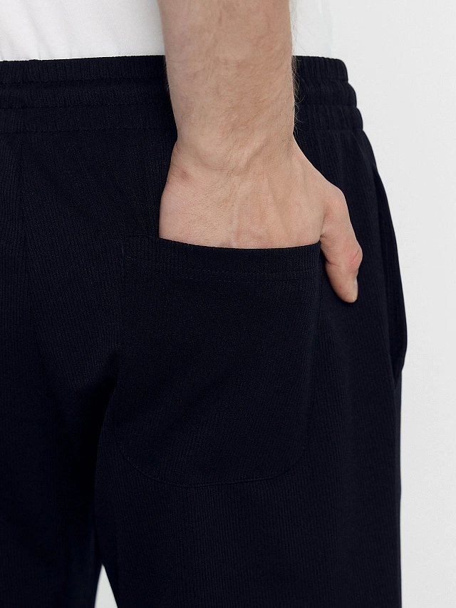 Шорты мужские в черном цвете - 5