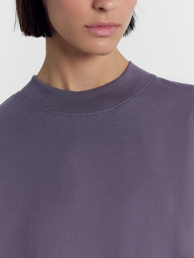 Футболка женская серая с печатью - 4