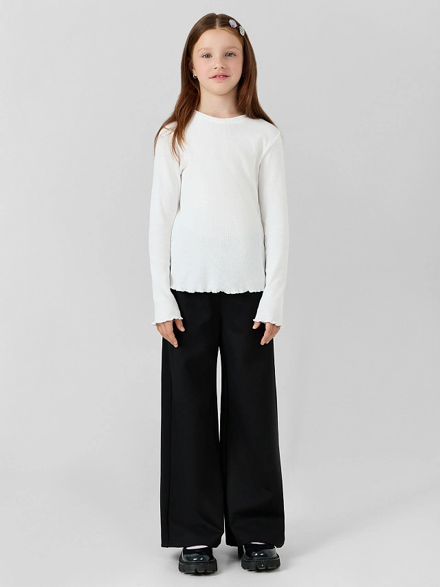 Брюки для девочек в черном цвете - 5