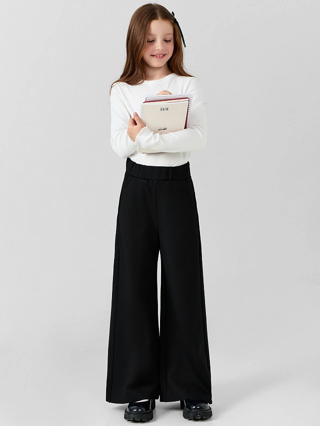 Брюки для девочек в черном цвете - 8