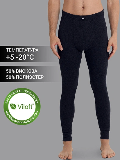 картинка Кальсоны "Термо" мужские в графитово-сером цвете  от магазина мужской одежды Mark Formelle