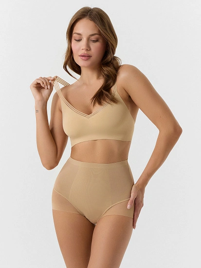 картинка Трусы корсетные в телесно-бежевом цвете  от магазина стильной одежды Mark Formelle