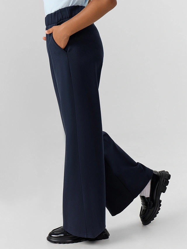 Брюки для девочек в синем цвете - 2