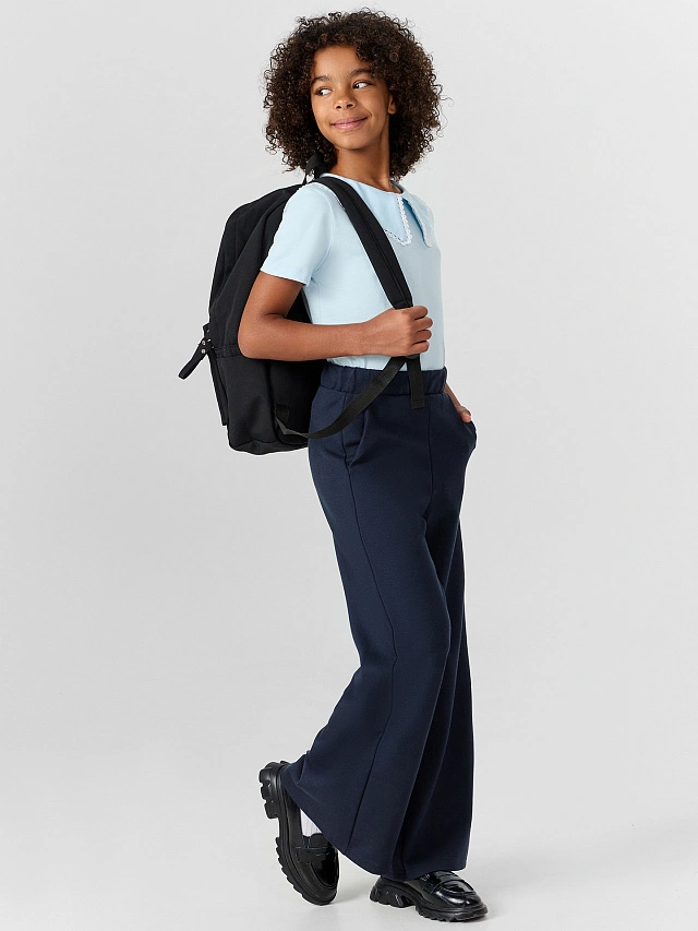 Брюки для девочек в синем цвете - 8